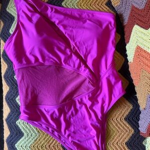 Women’s One Piece Swimsuit in Vibrant Pink